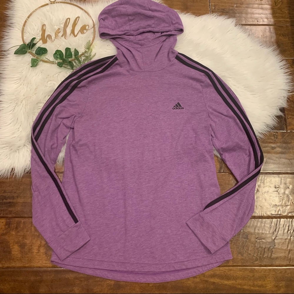 Adidas Women’s Top Hooded 3 Stripe Pullover